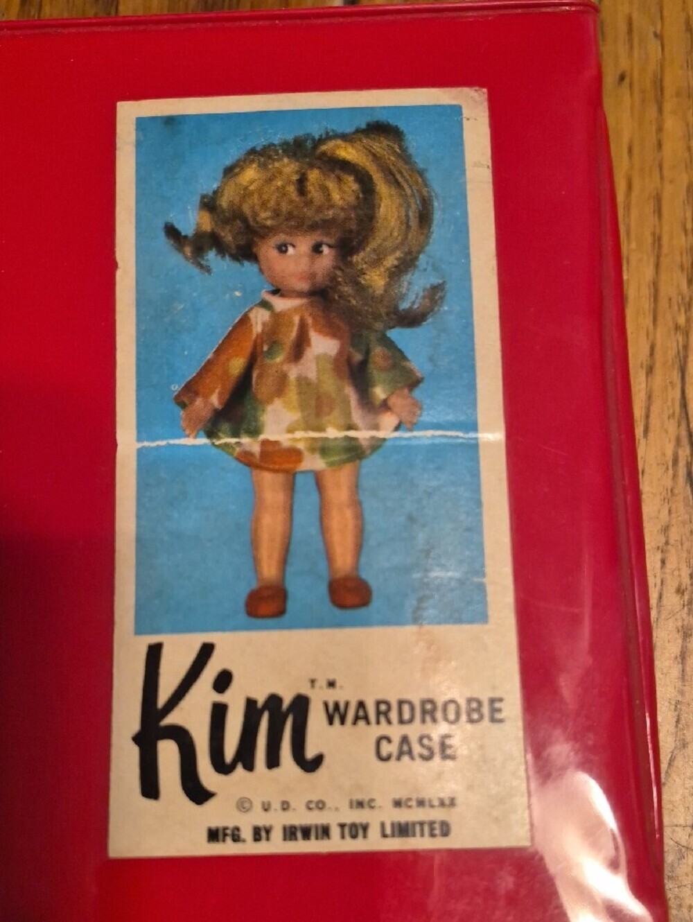 Kim Wardrobe Case Red Vintage Doll Storage And Dolls - Picture 15 of 16